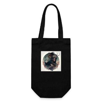 Puissant chasseur japonais - Sac à bouteille - noir - Devant