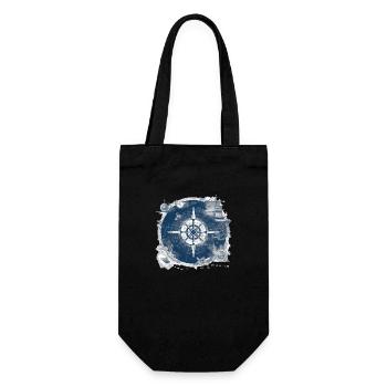 Old nautical chart - Gift Bag for Bottles - black - Front