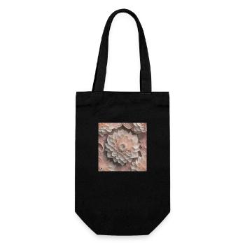 Amazing Flowers - Gift Bag for Bottles - black - Front