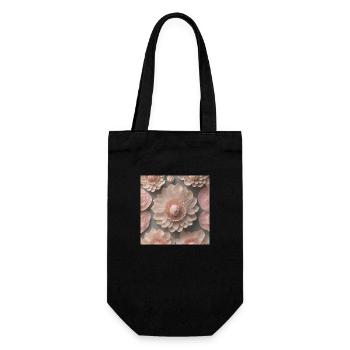 Amazing Flowers - Gift Bag for Bottles - black - Front