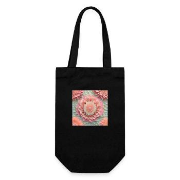 Flowering love - Gift Bag for Bottles - black - Front