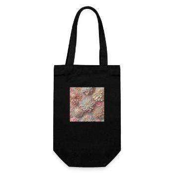 Amazing Flowers - Gift Bag for Bottles - black - Front