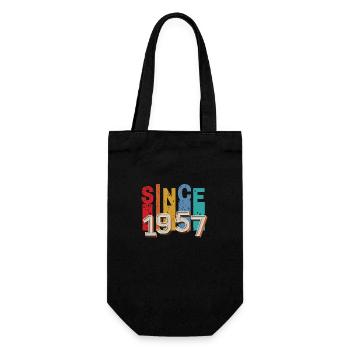 Since 1957 retro - Gift Bag for Bottles - black - Front