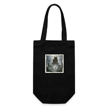 Haunted castle dark atmosphere - Gift Bag for Bottles - black - Front