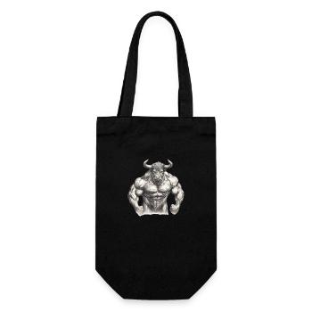Taureau Muscles Musculation Force Forte Animal - Sac à bouteille - noir - Devant