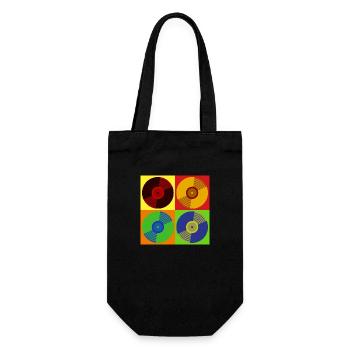 Vinyle Rétro - Sac à bouteille - noir - Devant