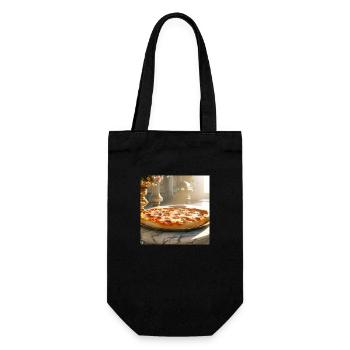 Pizza Lover Flavour - Geschenkbeutel für Flaschen - Schwarz - Vorne