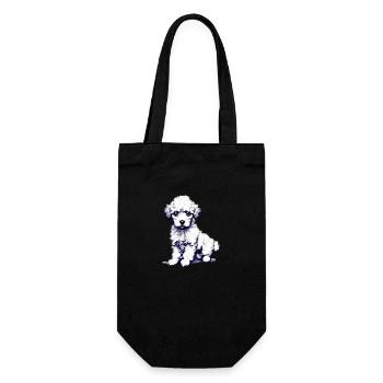 Puppy Poodle Dog Love Poodle Puppy Dog Owner - Gift Bag for Bottles - black - Front