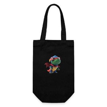 Dino - Gift Bag for Bottles - black - Front