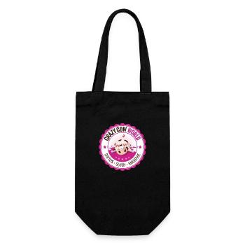 Crazy Cow World - Geschenkbeutel für Flaschen - Schwarz - Vorne