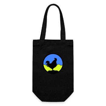 Rooster1 - Gift Bag for Bottles - black - Front
