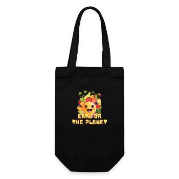 Eat for the Planet - Geschenkbeutel für Flaschen - Schwarz - Vorne