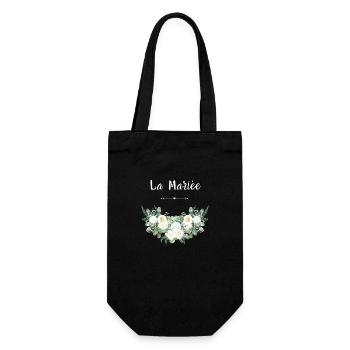 La mariée floral - Sac à bouteille - noir - Devant