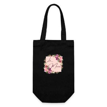 La mariée floral - Sac à bouteille - noir - Devant