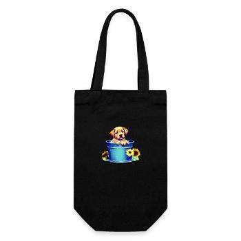 Propriétaires de chiens Chiens Golden Retriever Chiot - Sac à bouteille - noir - Devant