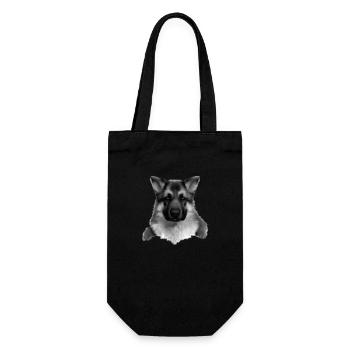 Chiot Berger Allemand Propriétaire Chien - Sac à bouteille - noir - Devant
