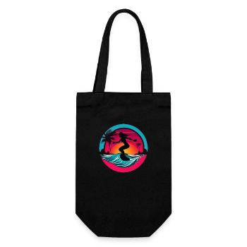 Femmes Surfeur Planche de Surf Surf - Sac à bouteille - noir - Devant