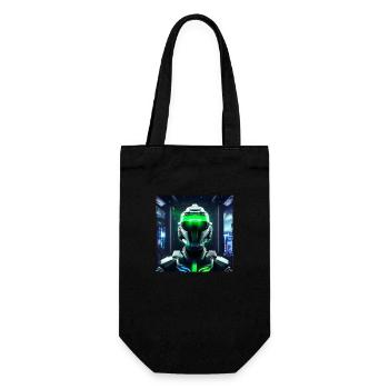 Cyberpunk Space Soldier - Gift Bag for Bottles - black - Front