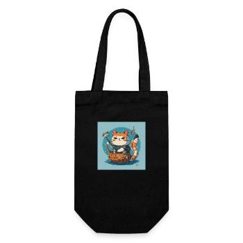Japan Cat: une fusion pure de culture et de cuten - Sac à bouteille - noir - Devant