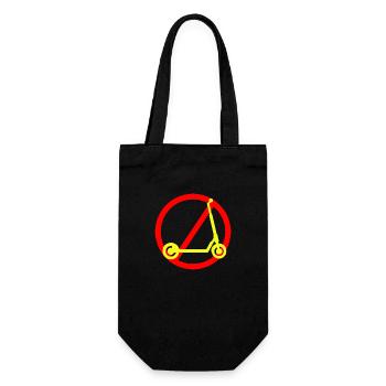 E-Scooter Scooter - Gift Bag for Bottles - black - Front