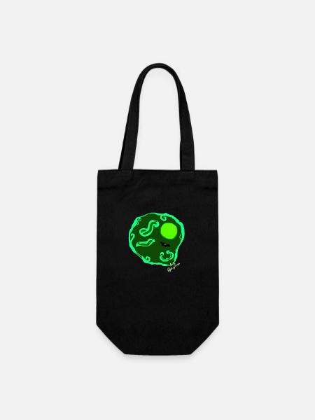 Spiegelei von Isabel B. - Geschenkbeutel für Flaschen - Schwarz