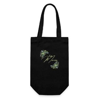 La mariée floral - Sac à bouteille - noir - Devant