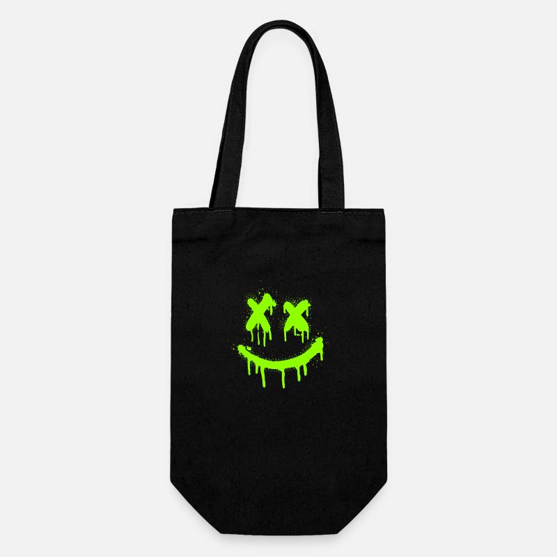 Smile - Geschenkbeutel für Flaschen - Schwarz