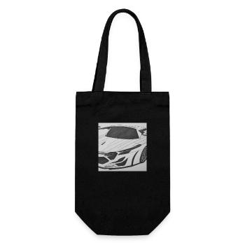 Car - Geschenkbeutel für Flaschen - Schwarz - Vorne