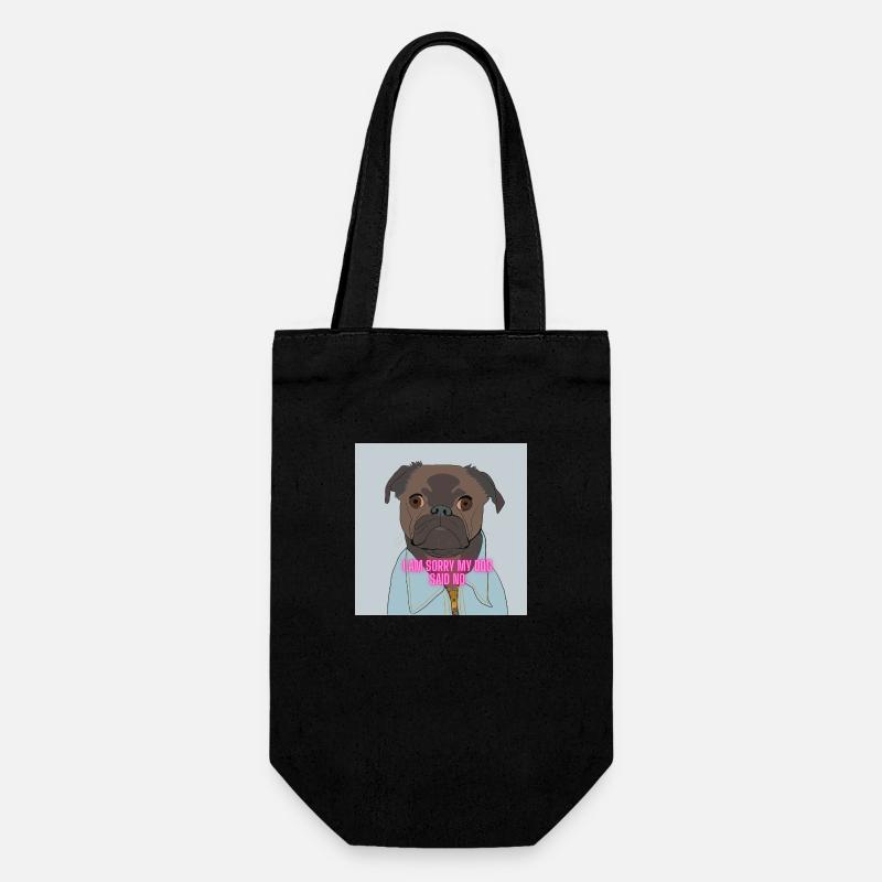 CHIEN - Je suis désolé que mon chien ait dit non - Sac à bouteille - noir