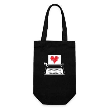 Poet Poesie Dichter Poetry I Geschenk - Geschenkbeutel für Flaschen - Schwarz - Vorne