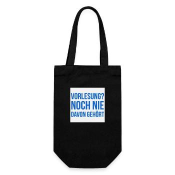 Lustiges T-Shirt besonders für Studenten - Geschenkbeutel für Flaschen - Schwarz - Vorne