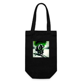 The Green Pig - Gift Bag for Bottles - black - Front