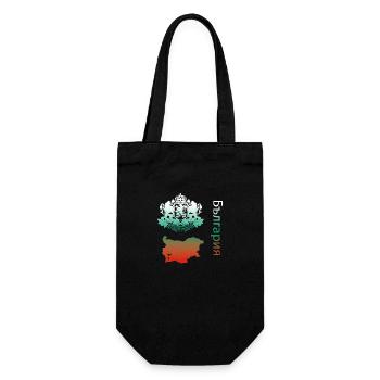 България Bulgaria Bulgarien - Geschenkbeutel für Flaschen - Schwarz - Vorne