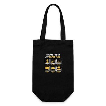 HIKE IN SPARE TIME - Gift Bag for Bottles - black - Front