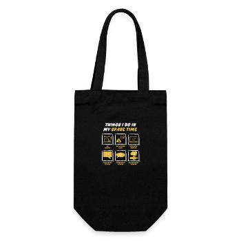 SEWING IN SPARE TIME - Gift Bag for Bottles - black - Front