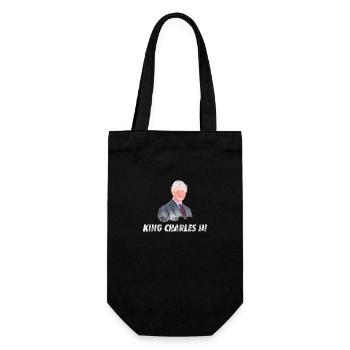 Charles III - Krönung von König Karl III. 2023 - Geschenkbeutel für Flaschen - Schwarz - Vorne