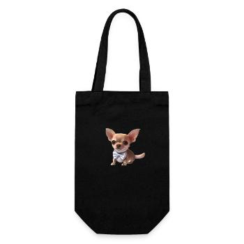 Chihuahua Dogs Dog Chihuahua Puppy Dog Owner - Gift Bag for Bottles - black - Front