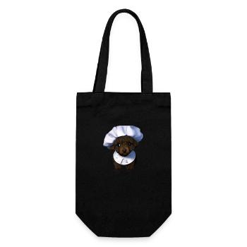 Caniche Chiot Chien Propriétaire Chien Chiot Caniche Chien Amour - Sac à bouteille - noir - Devant