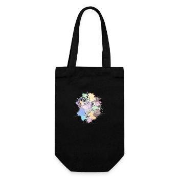 white Indian headdress pastel spots - Gift Bag for Bottles - black - Front