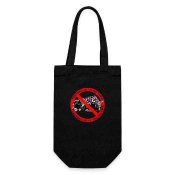 Bulls no! - Gift Bag for Bottles - black - Front