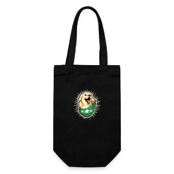 🌞My Lil' Golden Retriever Sunshine🐾✨💖 - Geschenkbeutel für Flaschen - Schwarz - Vorne