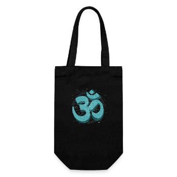 om zeichen sternzeichen symbol spirit - Geschenkbeutel für Flaschen - Schwarz - Vorne