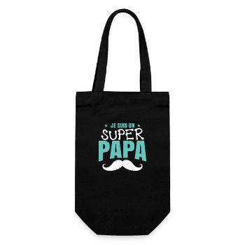 Je Suis Un Papa - Sac à bouteille - noir - Devant