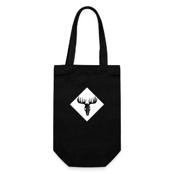 Moose Skull - Gift Bag for Bottles - black - Front