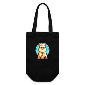 Lazy Lama - Your new favorite companion - Gift Bag for Bottles - black - Front
