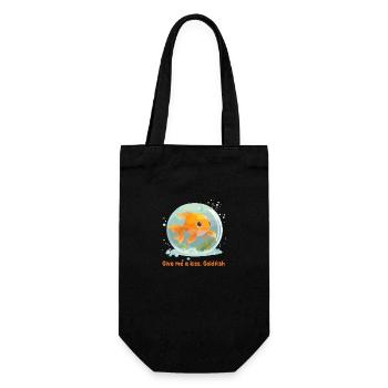 Give me a kiss, Goldfish - Sac à bouteille - noir - Devant