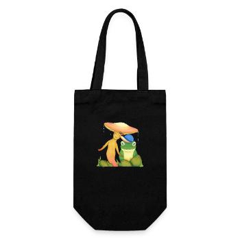 Three Friends - Mushroom, Snail and Frog - Gift Bag for Bottles - black - Front