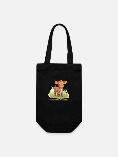 Chow chow, Browncow - Sac à bouteille - noir