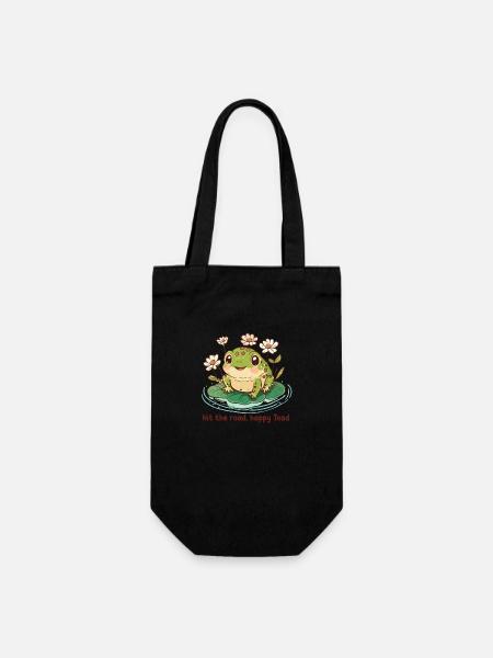 Hit the road, happy Toad - Sac à bouteille - noir