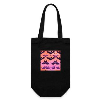 Comic Bats - Gift Bag for Bottles - black - Front